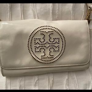 Tory Burch white leather crossbody